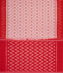 Baby Pink Handwoven Orissa Cotton Saree With Tie & Dye Motifs-OR0924