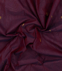 Maroon Woven Chettinad Cotton Saree With Buttas & Contrast Border-CN1926