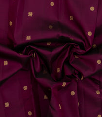 Maroon Handloom Kanchipuram Silk Saree With Annam Buttas-KA15096