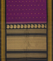 Magenta Handloom Gadwal Silk Cotton Saree With Buttas -GA0276