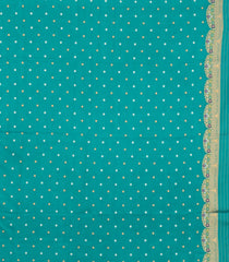 Aquamarine Woven Dupion Silk Saree With Buttas & Meena Borders-DS0592
