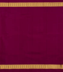 Dark Green Handloom Kanchipuram Silk Saree With Checks-KA14353