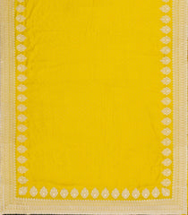 Yellow Woven Art Georgette Saree With Embroidered Floral Motifs-BL4965