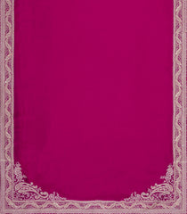 Magenta Woven Synthetic Vichitra Saree With Zari Embroidery-BL5418