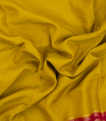 Lime Green Woven Blended Viscose Saree With Contrast Border-BL5548