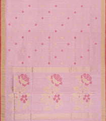 Baby Pink Handloom Uppada Silk Saree With Meena Floral Buttas-UP0397