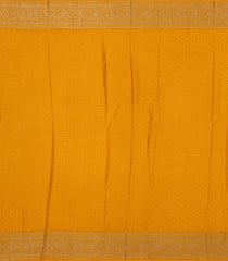 Red Handloom Banarasi Khadi Georgette Silk Saree With Floral Jaal Motifs-BE1691