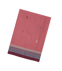 Peach Handloom Bengal Cotton Saree With Buttas-BG1943