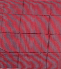 Crimson Woven Tussar Silk Saree With Stripes-TU3318