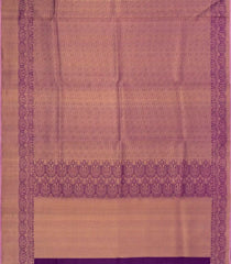 Magenta Handloom Kanchipuram Silk Saree With Zari Stripes-KA14811