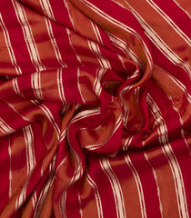 Crimson & Rust Woven Art Viscose Saree With Zari Stripes-BL4695