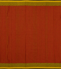 Red Handloom Bengal Cotton Saree With Plus Buttas-BG1847