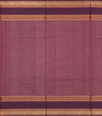 Maroon Handloom Silk Cotton Saree With Buttas-SC4353