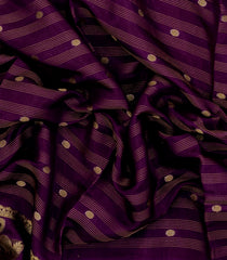 Burgundy Printed Synthetics Dola Saree Zari Stripes & Buttas-BL5278