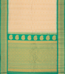 Taupe Handloom Gadwal SICO Saree With Cotton Body & Silk Border-GA0405