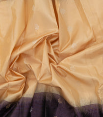Cream Handloom Soft Silk Saree With Buttas & Contrast Border-SO4526