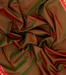 Brown Handloom Rajkot Patola Ikat Silk Saree With Tie & Dye Motifs-IK0502
