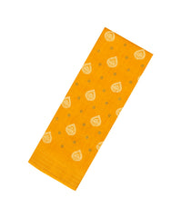 Mustard Printed Synthetic Dola Silk Saree With Zari Motifs & Border -SY0344
