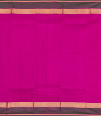 Hot Pink Woven Pure Silk Saree With Contrast Zari Border-KA15529