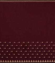 Maroon Handloom Bengal Cotton Saree With Kamalam Buttas-BG1797