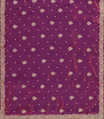 Burgundy Woven Synthetic Blended Tissue Saree With Embroidered Motifs-EN2026