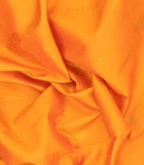 Mango Yellow Handloom Korvai Kanchipuram Silk Saree With Zari Buttas-KA16722