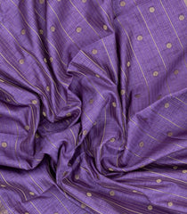 Lavender Printed Art Dola Silk Saree With Stripes & Printed Pallu-BL5760