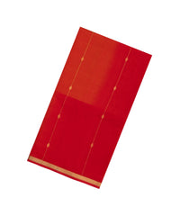Red Handloom Maheswari Silk Cotton Saree With Floral Buttas-SC4938