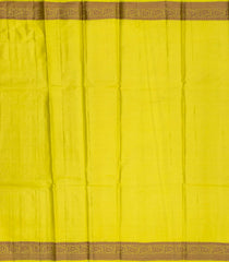 Lime Green Woven Tussar Silk Saree With Floral Butta Motifs-TU2940