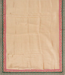 Gold Woven Synthetic Blended Saree With Embroidered Border-EN1980
