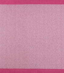 Taupe Woven Bengal Cotton Saree With Pink Border-BG1540