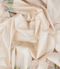 Off White Handloom Soft Silk Saree With Meena Geometric Motifs-SO4257