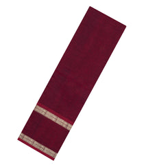 Maroon Handloom Kanchi Cotton Saree With Buttas-KC1773