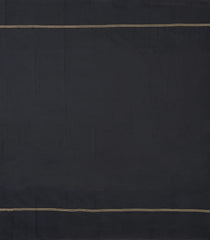 Black Handloom Kanchipuram Silk Saree With Meena Floral Motifs-KA15753