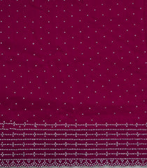 Magenta Woven Synthetic Vichitra Saree With Stone Work -BL5430