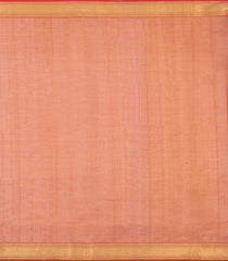 Orange Handloom Silk Cotton Saree With Buttas & Zari Border-SC4814