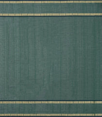 Dark Green Handloom Kanchi Cotton Saree With Buttas-KC1785
