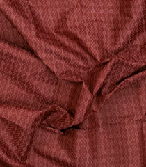 Crimson Woven Tussar Silk Saree With Diamond Motifs-TU3301