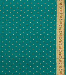 Aquamarine Woven Dupion Silk Saree With Buttas & Meena Borders-DS0585