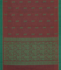 Maroon Woven Rasipuram Cotton Saree With Buttas-RA2662