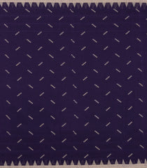 Violet Handloom Bengal Cotton Saree With Chevron Buttas-BG1584