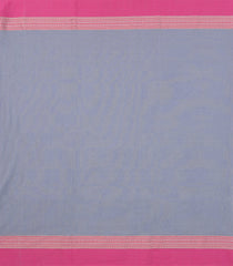 Grey Woven Bengal Cotton Saree With Contrast Border-BG1725