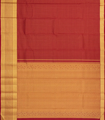 Crimson Handloom Kanchipuram Silk Saree With Zari Checks -KA14432