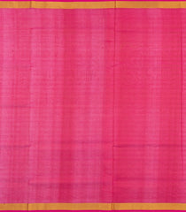 Pink & White Handloom Silk Cotton Saree With Checks & Zari Border-SC4618