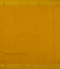 Bottle Green Handloom Korvai Kanchipuram Silk Saree With Mustard Border-KA14490