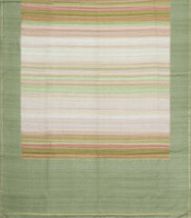 Sage Green Printed Synthetic Dupion Saree With Abstract Stripes-SY0490