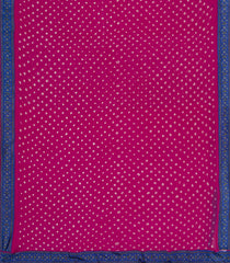 Hot Pink Woven Mysore Silk Saree With Bandhini Motifs-MS3448