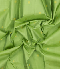 Mint Green Handloom Korvai Kanchipuram Silk Saree With Zari Buttas-KA16688