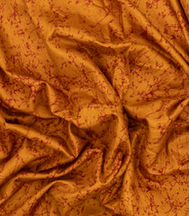 Orange Printed Synthetics Dupion Saree With Abstract Motifs-BL5205