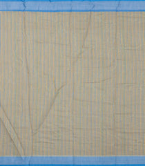 Sky Blue Printed Synthetic Linen Saree With Floral Motifs-SY0221